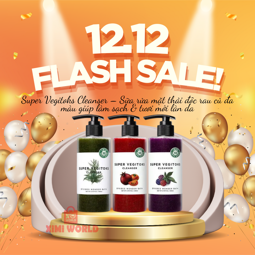Sữa rửa mặt thải độc rau củ Super Vegitoks Cleanser