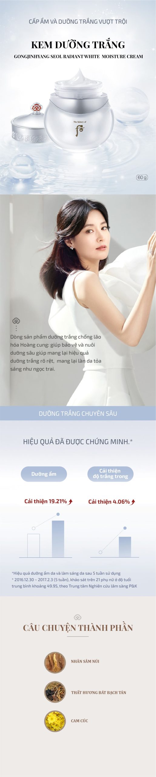 Kem Dưỡng Ẩm Sáng Da The History Of WHOO Gongjinhyang Seol 60ml