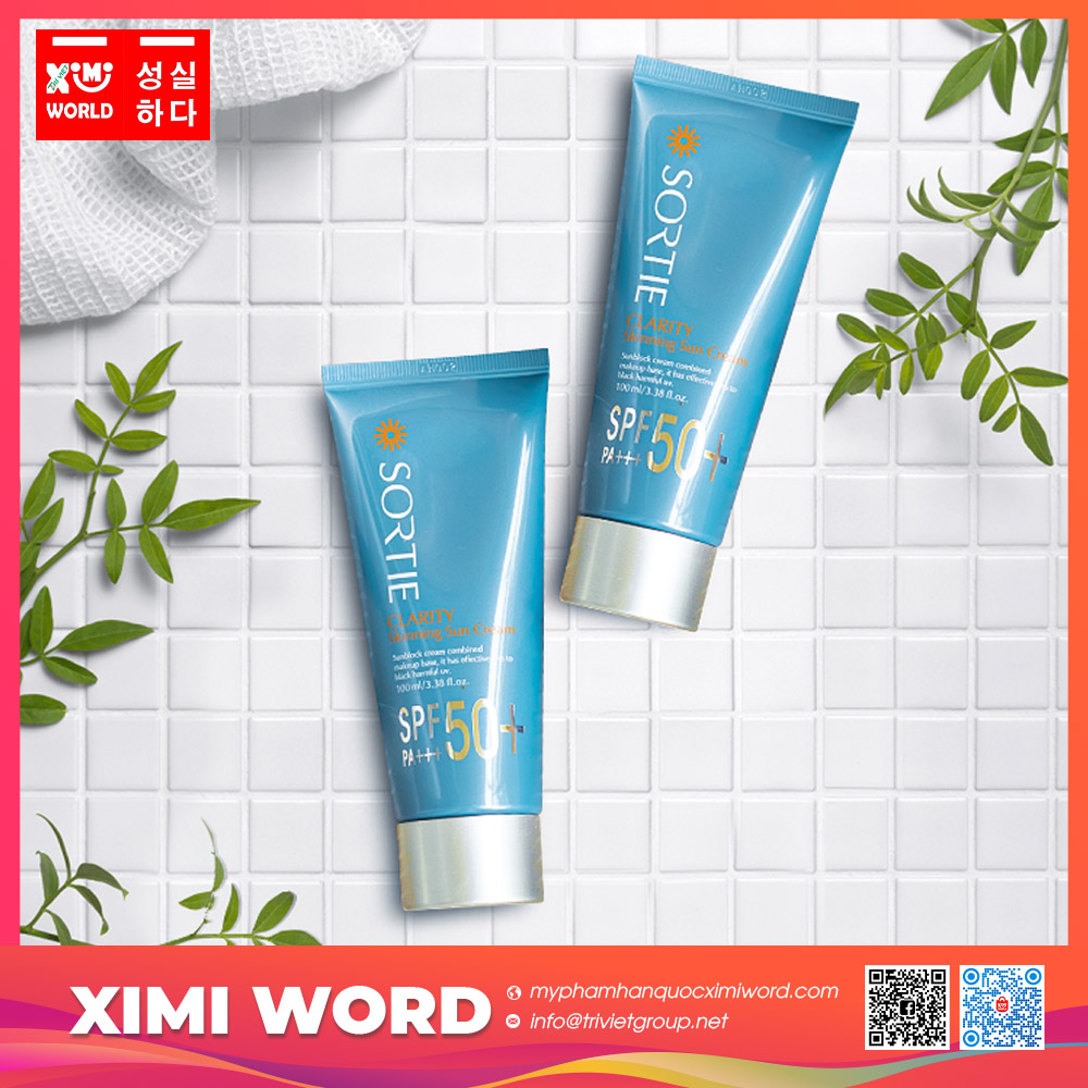 Kem chống nắng SORTIE Clarity Skinning SPF50 PA ++ tại Ximiworld
