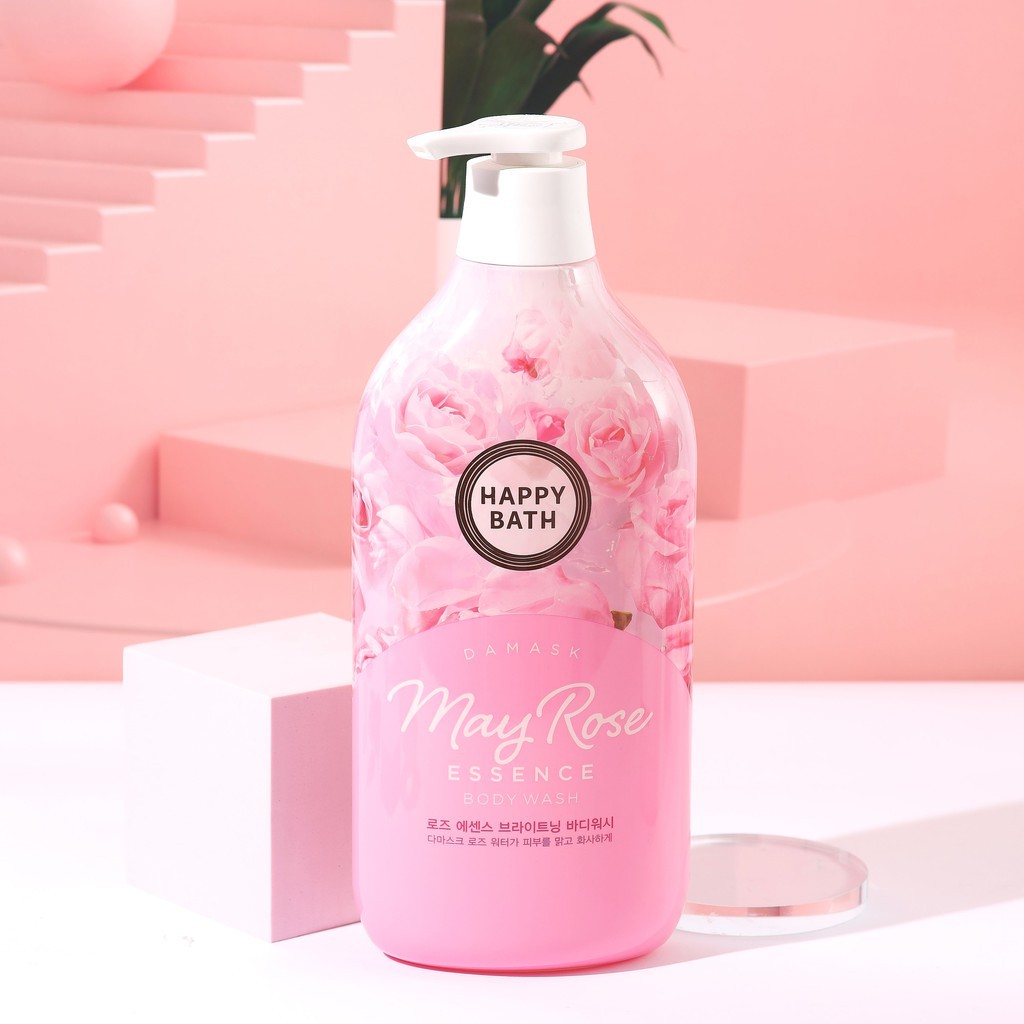 SỮA TẮM TINH CHẤT HOA HỒNG HAPPY BATH MAY ROSE ESSENCE BOY WASH 900G