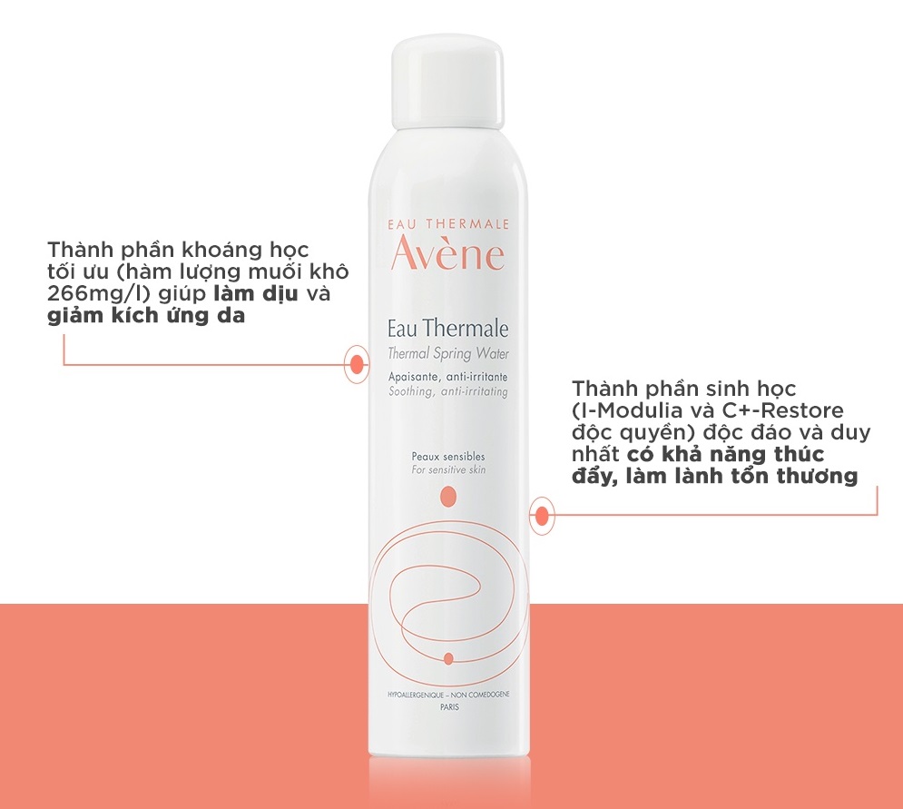 XỊT KHOÁNG CẤP NƯỚC VÀ LÀM DỊU DA AVENE THERMAL SPRING WATER