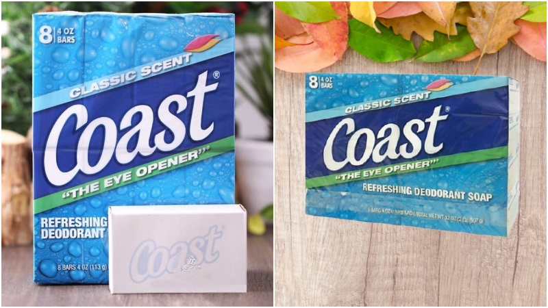 XÀ PHÒNG TẮM COAST CLASSIC SCENT THE EYE OPENER CỦA MỸ SET 8 CỤC 113G