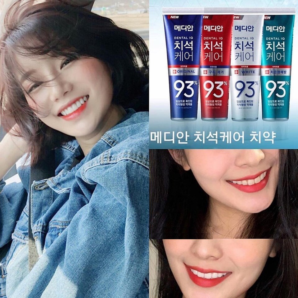 KEM ĐÁNH RĂNG GIÚP TRẮNG RĂNG, GIẢM Ố, LOẠI BỎ MÙI HÔI MEDIAN DENTAL IQ 93% TOOTHPASTE 120G