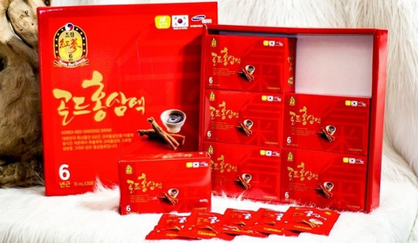 NƯỚC UỐNG HỒNG SÂM 6 NĂM TUỔI HÀN QUỐC (70ML X 30 GÓI)