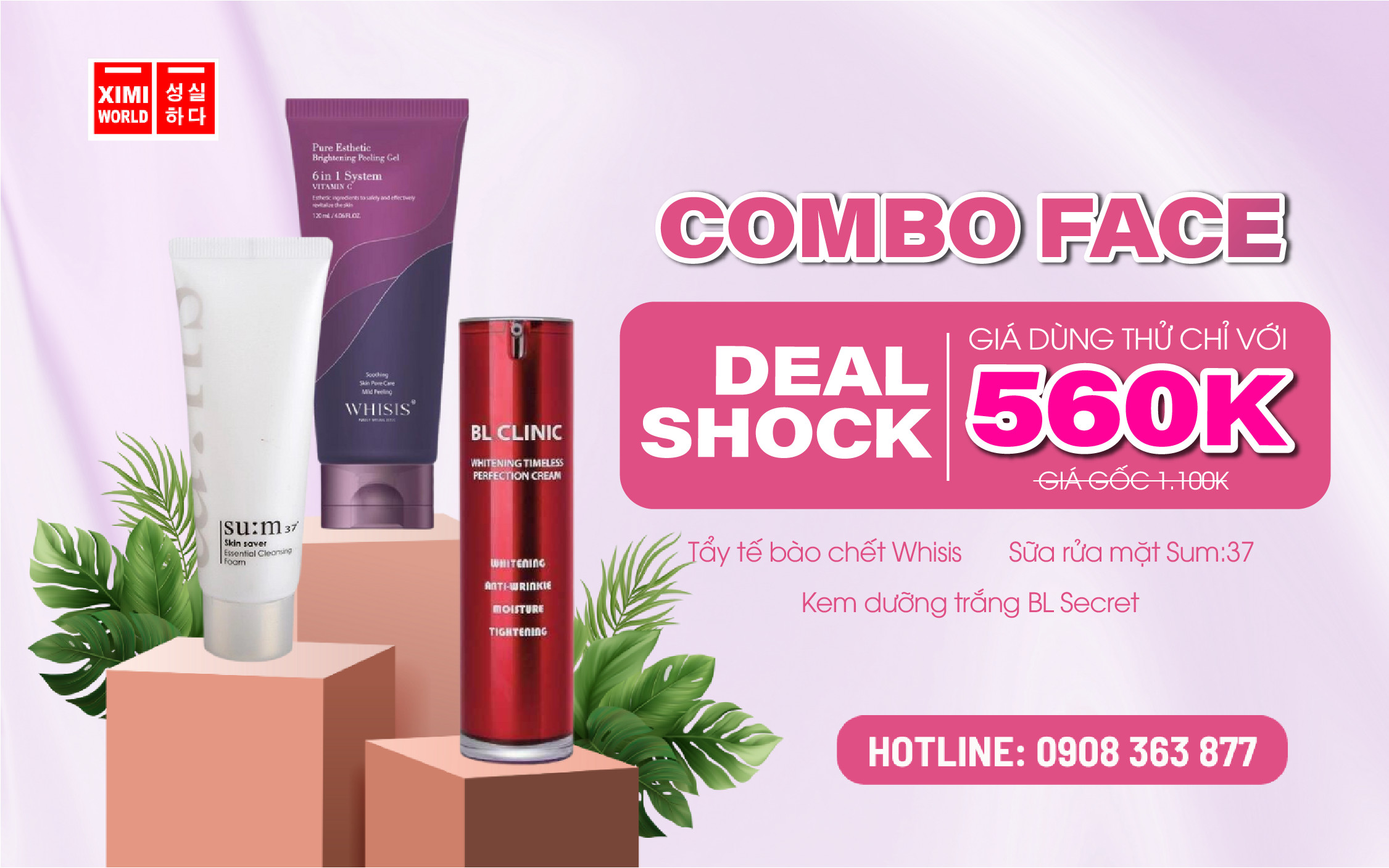 COMBO FACE - GIÁ DÙNG THỬ CHỈ CÓ 560K TẠI XIMIWORLD