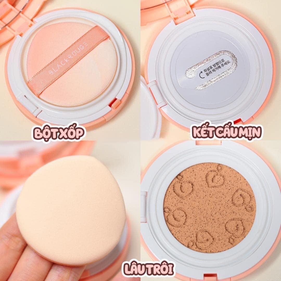 MUA PHẤN NƯỚC BLACK ROUGE PEACH COVER VELVET SPF50+ TẠI XIMIWORLD