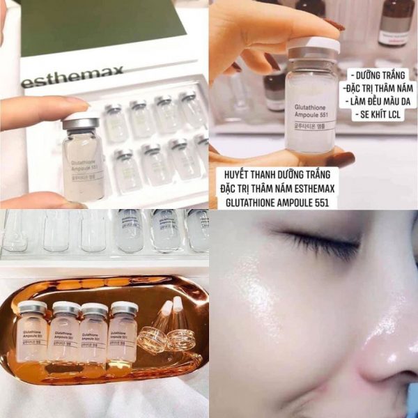 HUYẾT THANH TRẮNG DA ESTHEMAX PROESSIONAL GLUTATHIONE AMPOULE 551