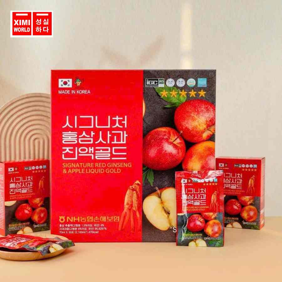 NƯỚC HỒNG SÂM TÁO ĐỎ SMS BIO PHARM THÚC ĐẨY TUẦN HOÀN MÁU, CẢI THIỆN TRÍ NHỚ