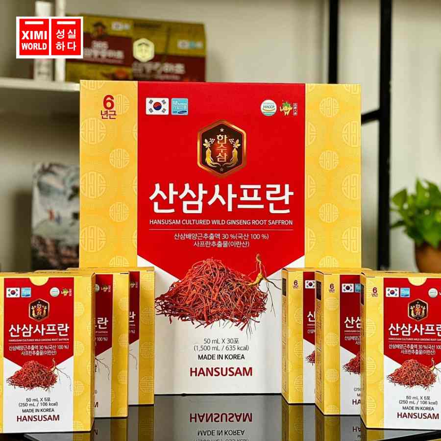 NƯỚC HỒNG SÂM NÚI NHỤY HOA NGHỆ TÂY HANSUSAM HÀN QUỐC- QUÀ TẶNG NGƯỜI THÂN