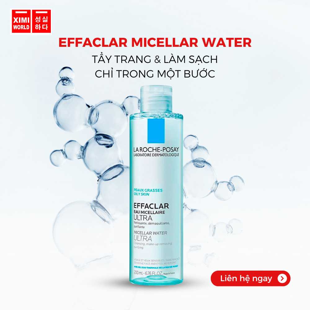 NƯỚC TẨY TRANG EFFACLAR MICELLAR WATER OILY SKIN / SENSITIVE SKIN