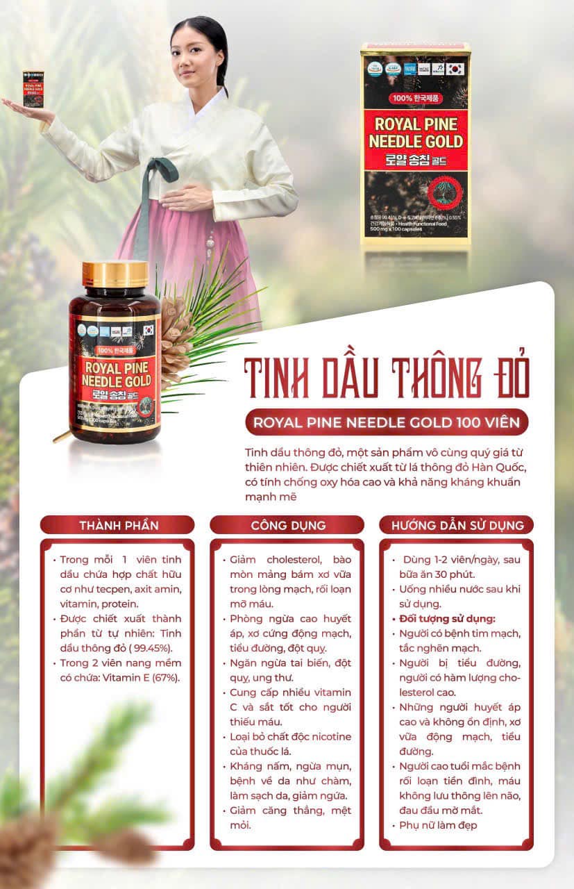 VÌ SAO NÊN LỰA CHỌN CÁC SẢN PHẨM TINH DẦU THÔNG ĐỎ HÀN QUỐC?