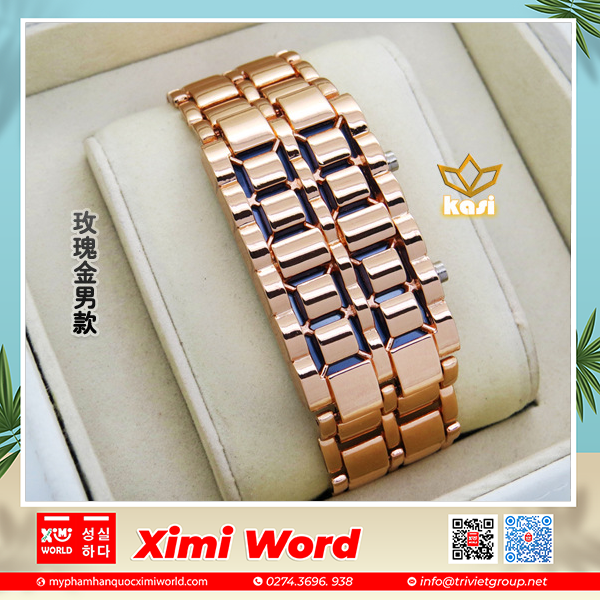 Đồng Hồ led Kasi dây Kim Loại