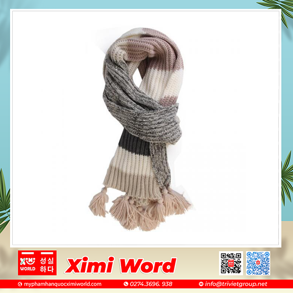 Khăn Len Quàng Cổ Hàn Quốc XIMIVOGUE KOREA (#Khaki)