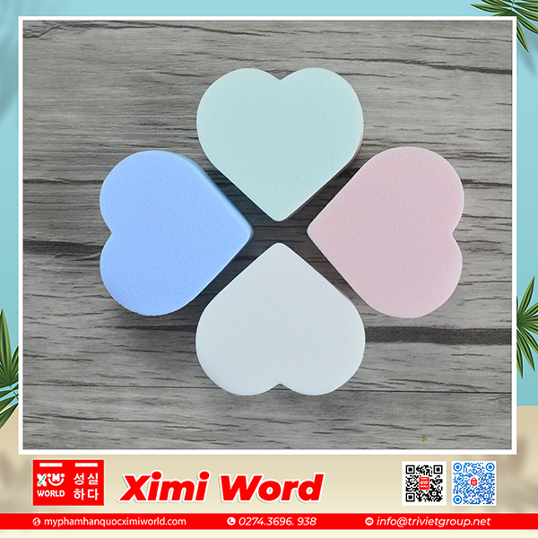 Mút Trang Điểm Trái Tim Mút Trang Điểm Trái Tim