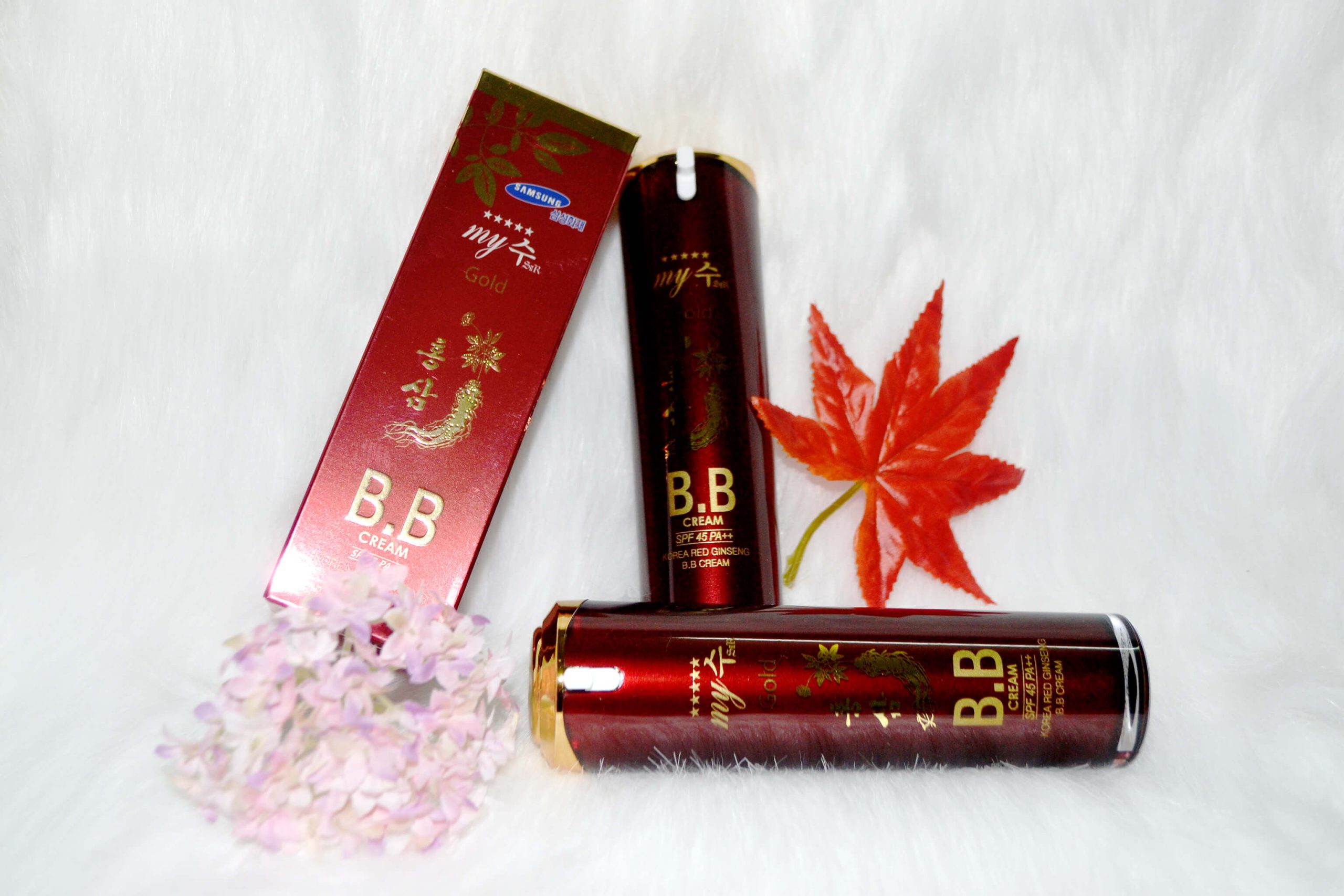 KEM LÓT NỀN CHỐNG NẮNG BB CREAM HỒNG SÂM ĐỎ MY GOLD HÀN QUỐC SPF45 PA++