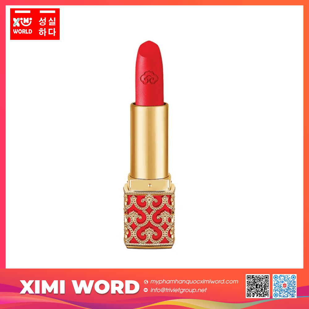 SON THỎI LÌ MỀM MẠI MƯỚT MÔI HOÀNG CUNG WHOO VELVET LIP ROUGE