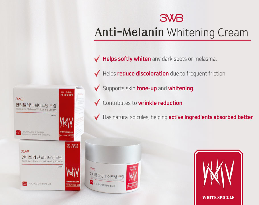 3WB Whitening Cream – Kem Dưỡng Cải Thiện Sạm Da, Giúp Da Rạng Rỡ (50ml) - Ảnh 4