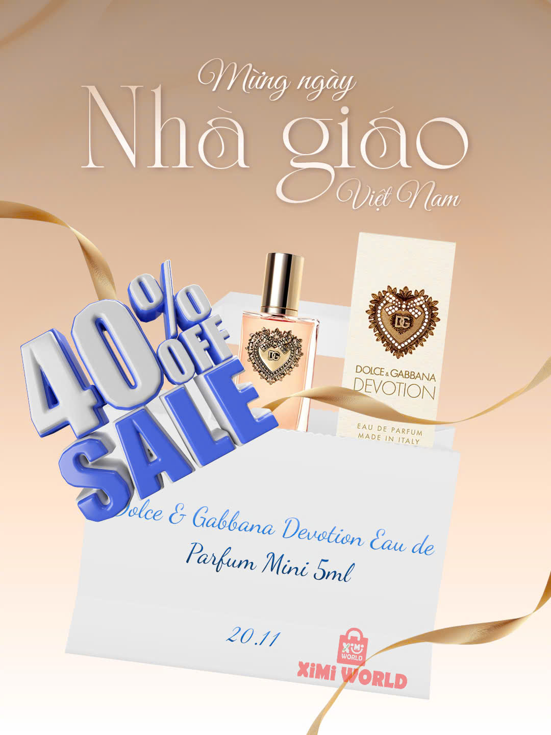 Nước Hoa Dolce & Gabbana Devotion Eau de Parfum Mini 5ml – Hương thơm nữ tính, ngọt ngào & tinh tế