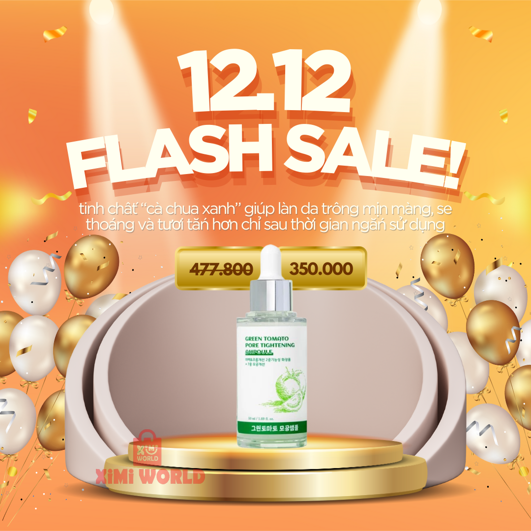 Green Tomato Pore Tightening Ampoule – Tinh chất se khít lỗ chân lông từ cà chua xanh