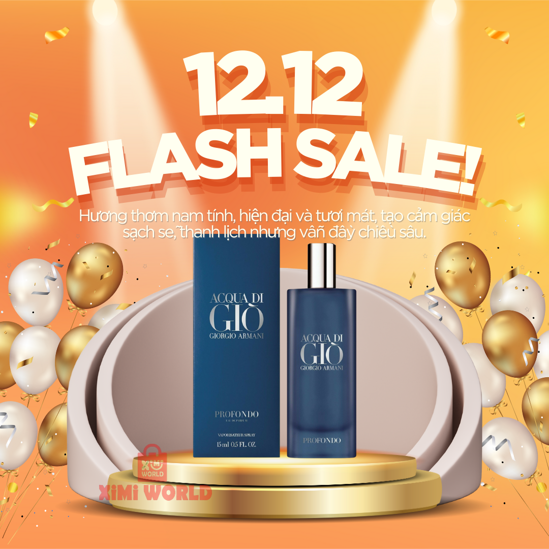 Giorgio Armani Acqua di Giò Profondo 15ml – Hương thơm xanh biển nam tính & cuốn hút